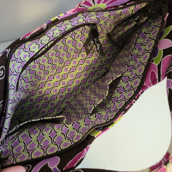 Vera Bradley Purple Punch Satchel Bag - retired pattern - Picture 6 of 14